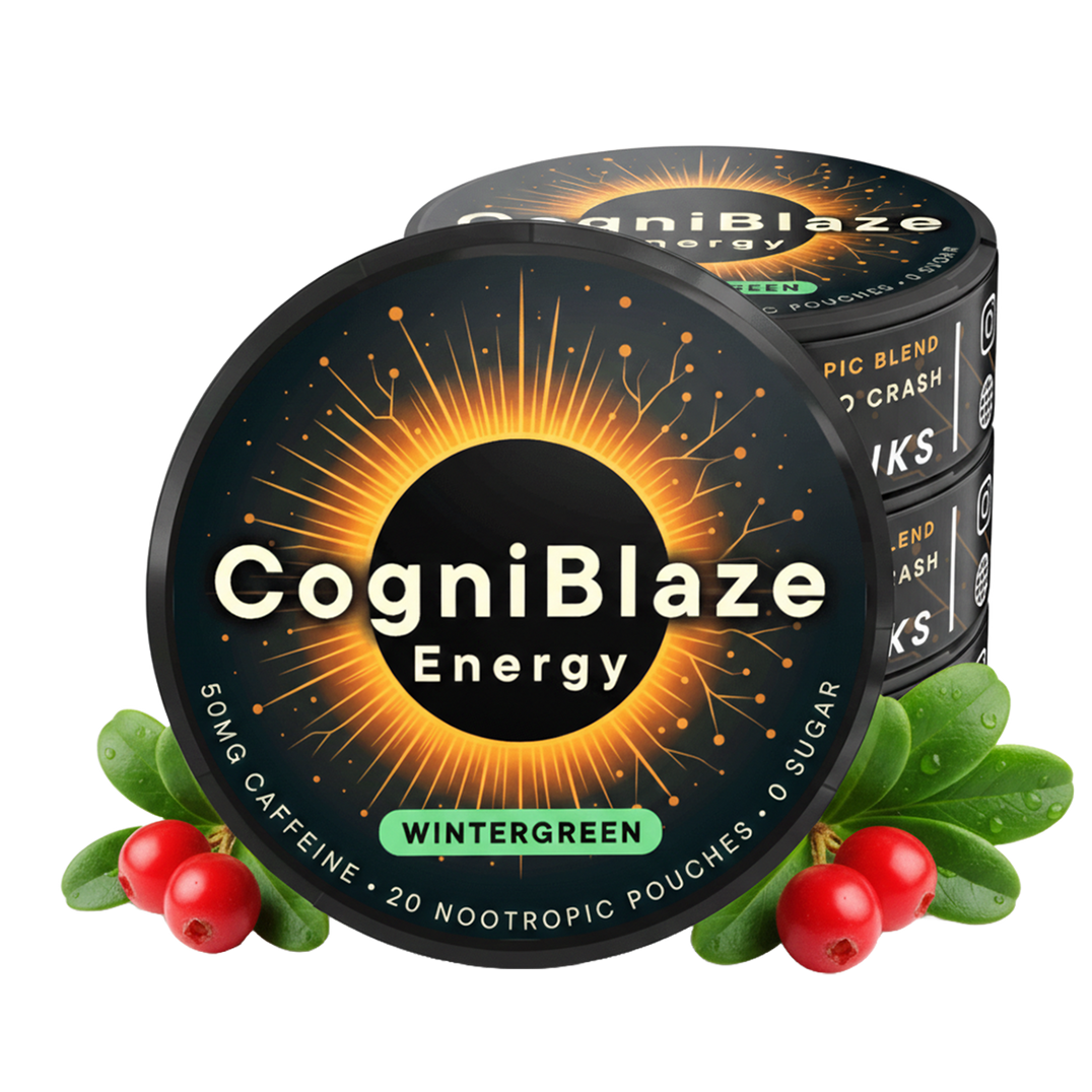 CogniBlaze Energy nicotine free nootropic pouches