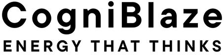 CogniBlaze logo with tagline 'Energy That Thinks' on a white background
